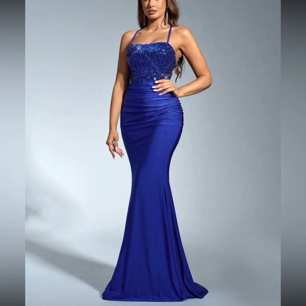 Elegant BluecEvening Gown - Picture 7 of 7